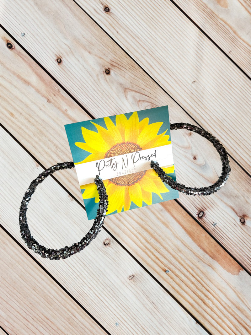 Onyx Sparkle Earrings