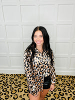 Flirty Babe Leopard Button Up