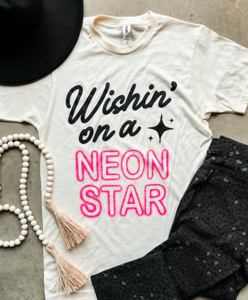 Wishin on a Neon Star Tee