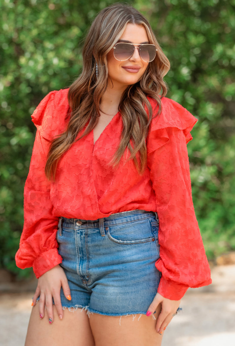 Preorder Going Places Ruffle Bodysuit