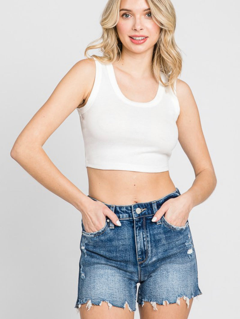 Kollyns Fray Hem Shorts