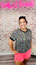 Multi Grey Leopard Top