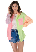 Tour the Town Colorblock Top