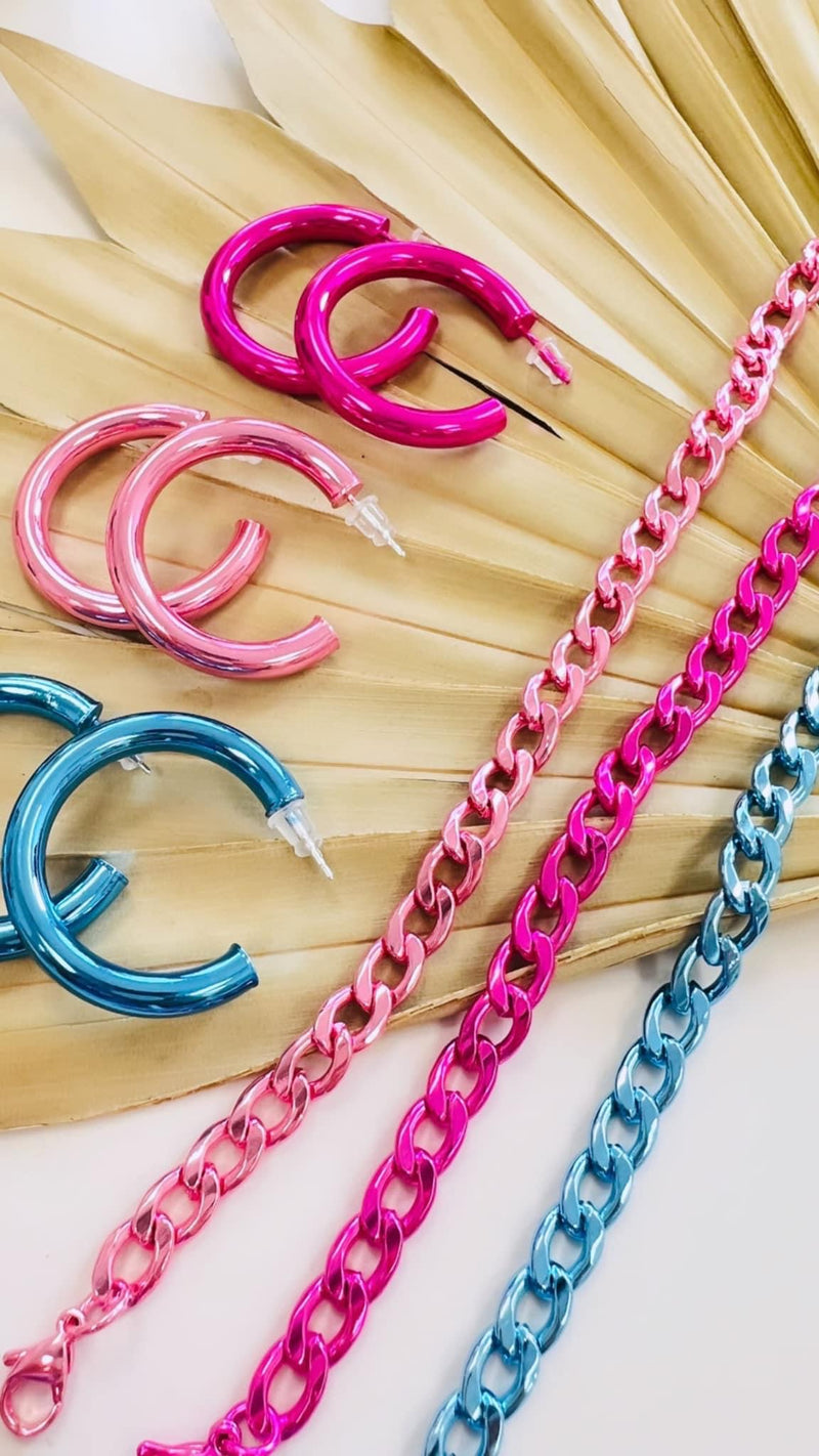 Metallic Hoops