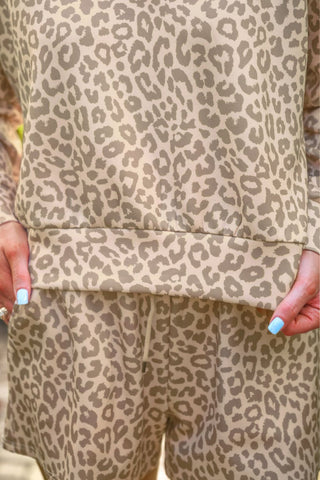 Luna Luxe Pullover Set- Bella Leopard