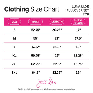 Luna Luxe Pullover Set- Chocolate