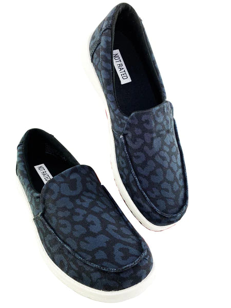 Maya Black Leopard Sneaker