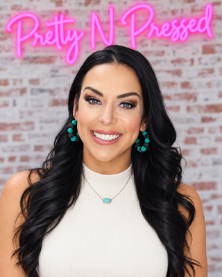 Natalie wearing Double Bubble Hoops at Pretty N Pressed Boutique