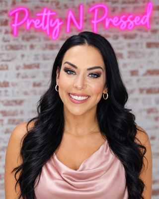 Natalie wearing Posie Earring at Pretty N Pressed Boutique