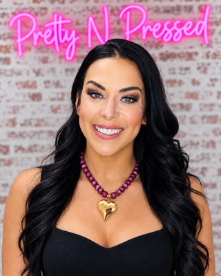 Natalie modeling PURPLE HEART NECKLACE at Pretty N Pressed Boutique