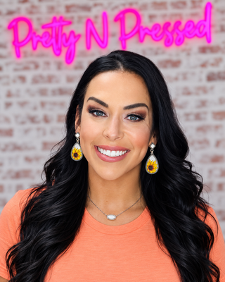 Natalie wearing Sunshine Drop Earrings at Pretty N Pressed Boutique