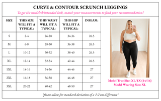 PRE - ORDER Curve & Contour Scrunch Leggings - 5/26 - Girl Code Couture