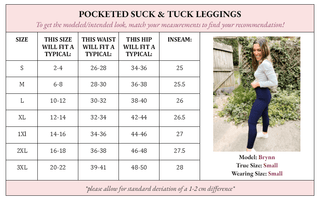 PRE - ORDER Palmer Pocketed Suck & Tuck Leggings - 5/27 - Girl Code Couture