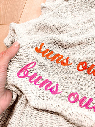 PRE - ORDER “Suns Out, Buns Out” Lightweight Knit Tank Dress Coverup - 7/1 - Girl Code Couture