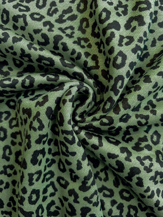 PREORDER Ribbed Leopard Print Two Piece Raw Hem Short Set - Girl Code Couture