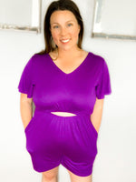 Ryan Reversible Cutout Romper - Girl Code Couture