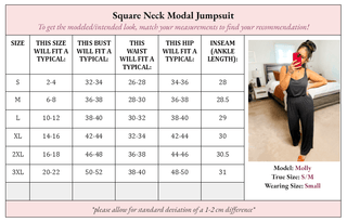 Shay Square Neck Modal Jumpsuit - Girl Code Couture