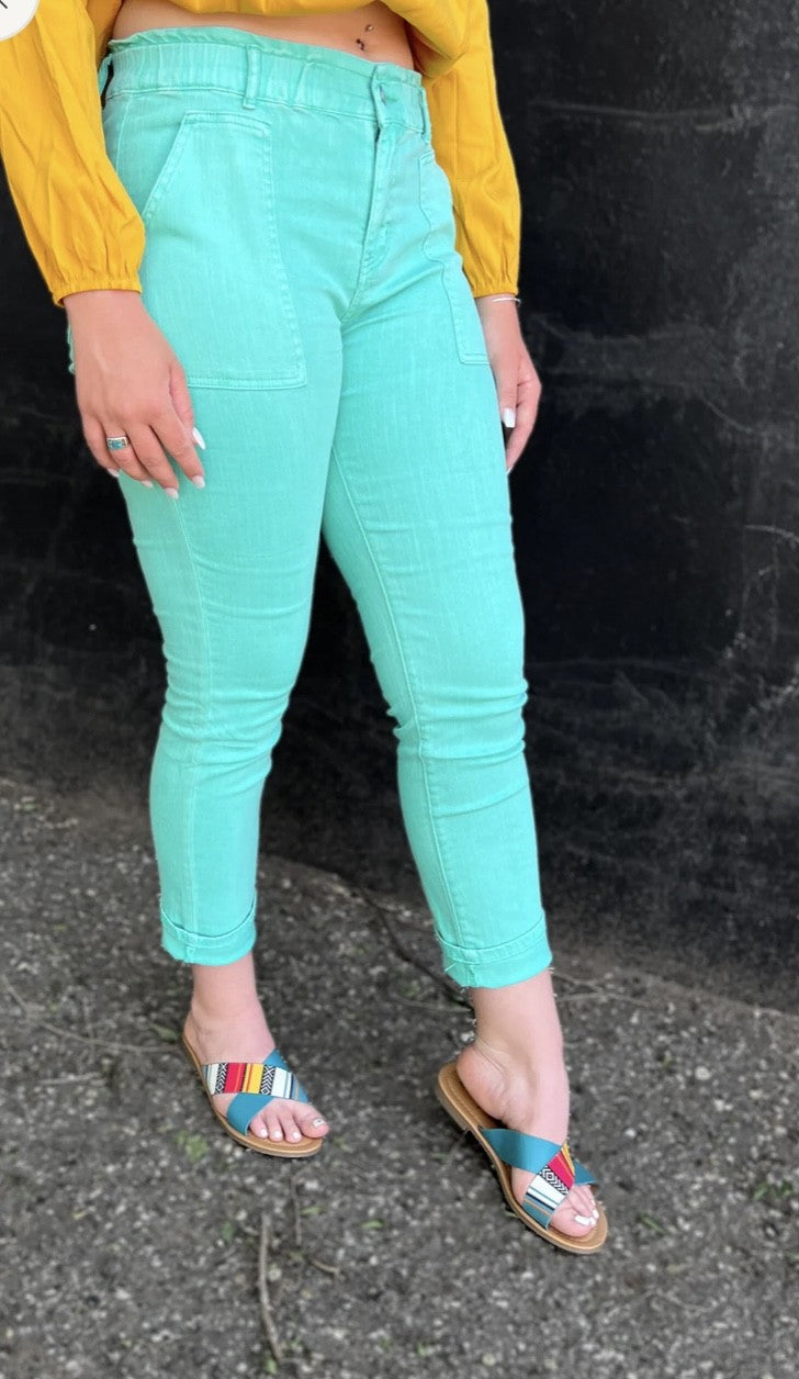 Viviana Mint Jeans