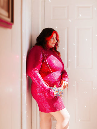 Tinslee Twinkle Thumbhole Dress - Girl Code Couture