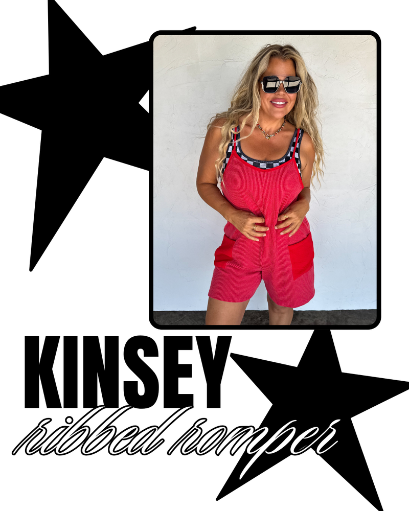 Preorder Kinsey Ribbed Romper