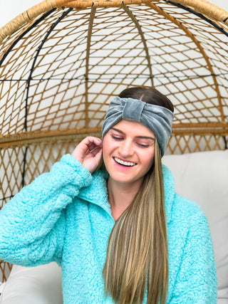 Velvet Knotted Head Warmer