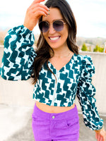 Zola Zip Up Crop Top - Girl Code Couture