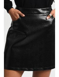 Vegan Leather Skirt