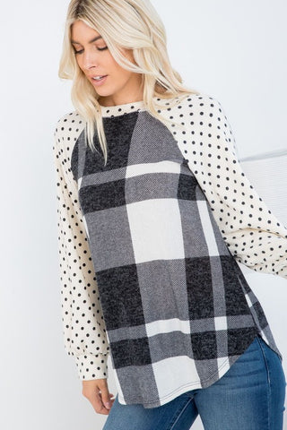Mire Plaid Top