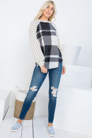 Mire Plaid Top