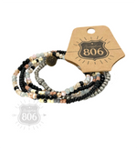 5-strand bead bracelet 806-B036