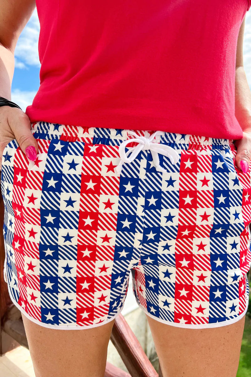 Lucky Stars Drawstring Everyday Shorts
