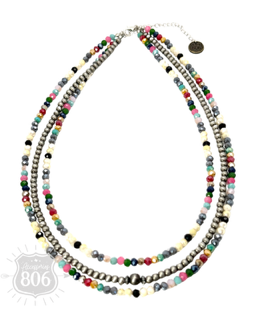 Beaded necklace 806-N093