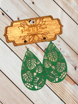 Palm Leaf Earrings