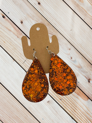 Copper Fleck Earring