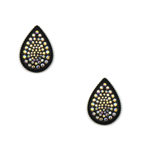 Black Drip AB Earring