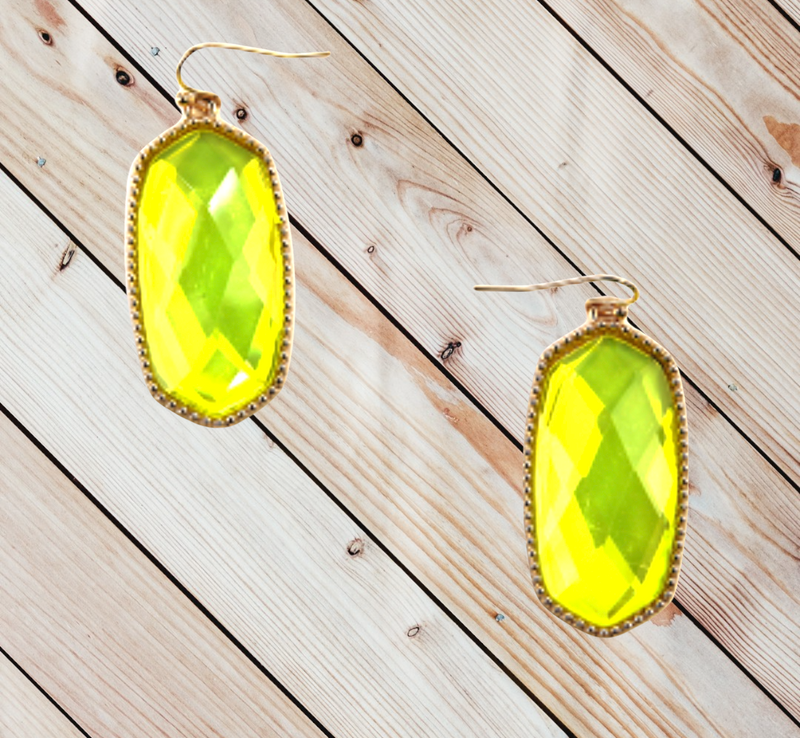 Neon Moon Earrings