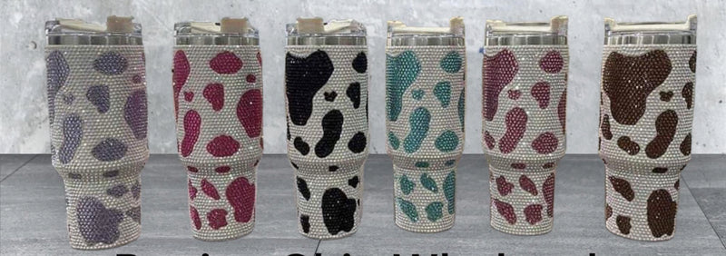 Sparkle Cow Bling Tumbler 40oz