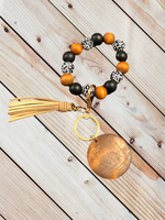 Mama Silicone Bead Keychain