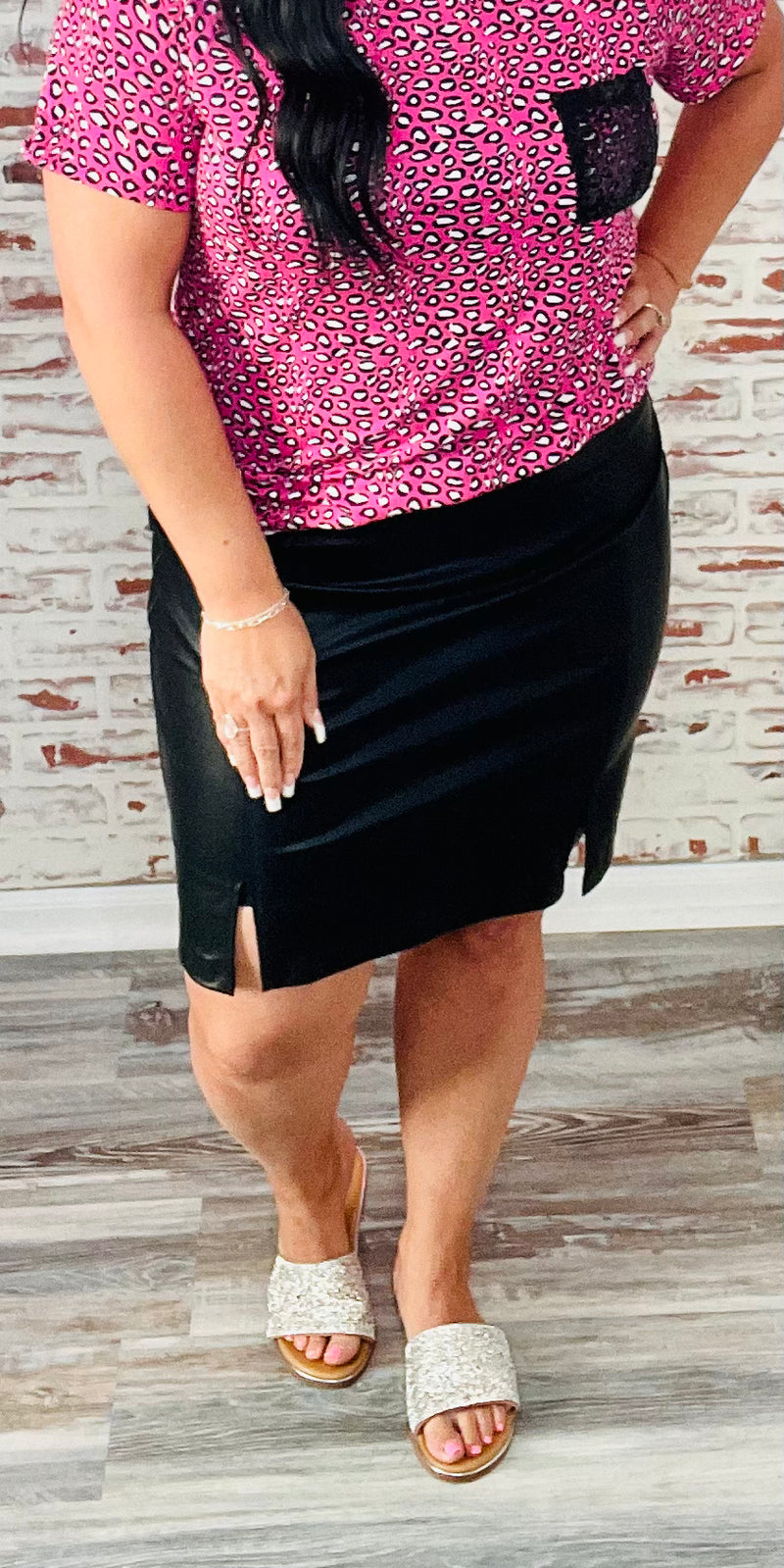 Nash Bash Vegan Leather Skirt