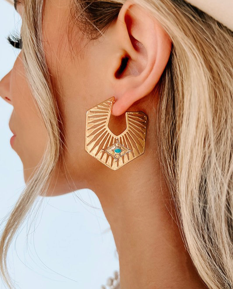 Sunrise Hoop Earrings