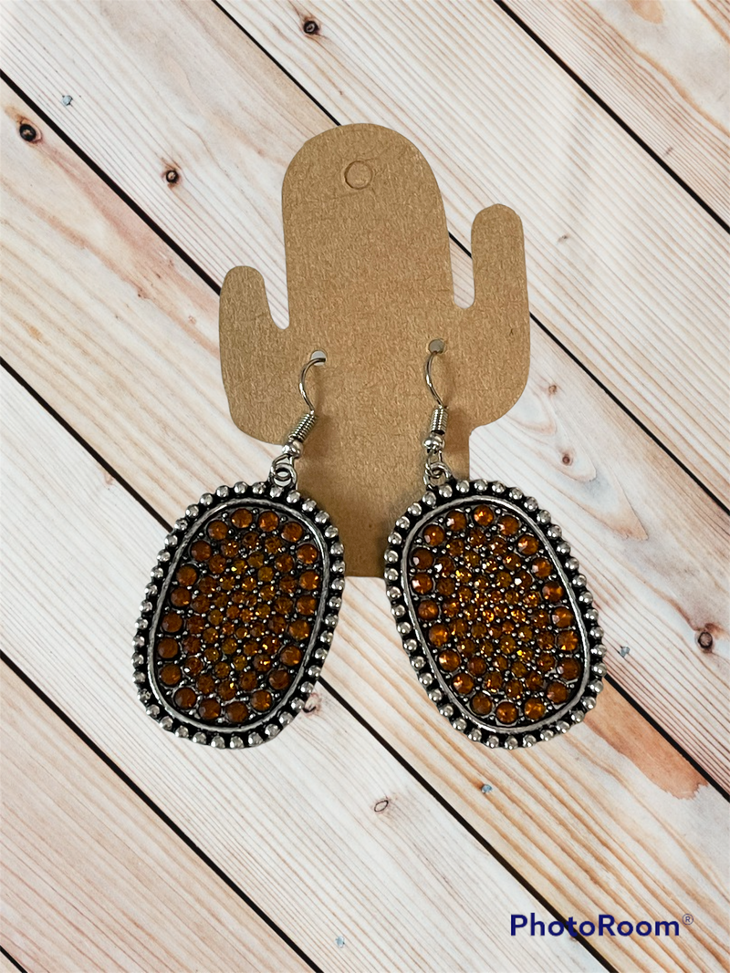 Rusty Thinking Earrings