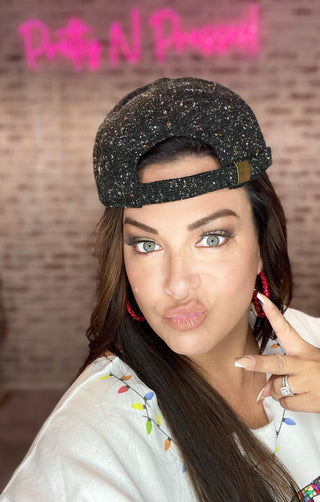 Black Friday Black Confetti Hat